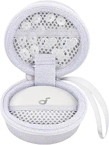 khanka Hard Travel Case for Anker Soundcore Sleep A30/A20 Earbuds,White