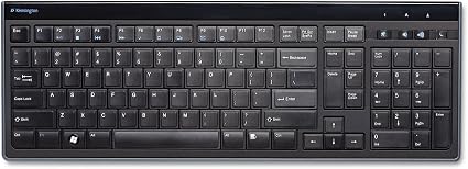 Kensington Slim Type Wired Keyboard (K72357USA),Black - Image 4