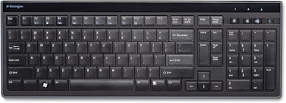 Kensington Slim Type Wired Keyboard (K72357USA),Black - Image 7