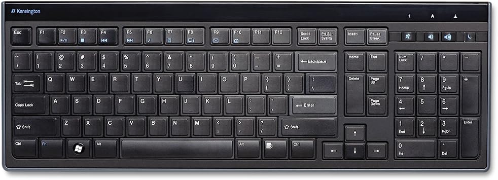 Kensington Slim Type Wired Keyboard (K72357USA),Black - Image 2