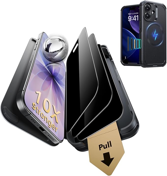 ESR for iPhone 17 Privacy Screen Protector with Camera Lens Protector
