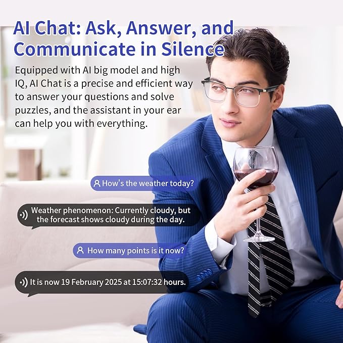 Al Smart Glasses for Men Women - Bluetooth Translation Glasses with 169 Languages, Photochromic Lenses-UV/Blue Light Protection, Music & Calls, Al Vioce Assistant, Travel Meeting Business Trade-Gold