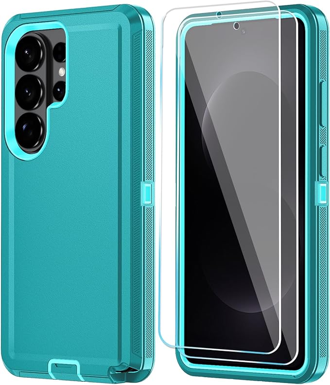 ONOLA Phone Case for Samsung Galaxy S26 Ultra Case with HD Screen Protector, Heavy Duty Shockproof & Dropproof 3-Layer Cover Phone Case for Galaxy S26 Ultra 6.9'',LakeSkyBlue