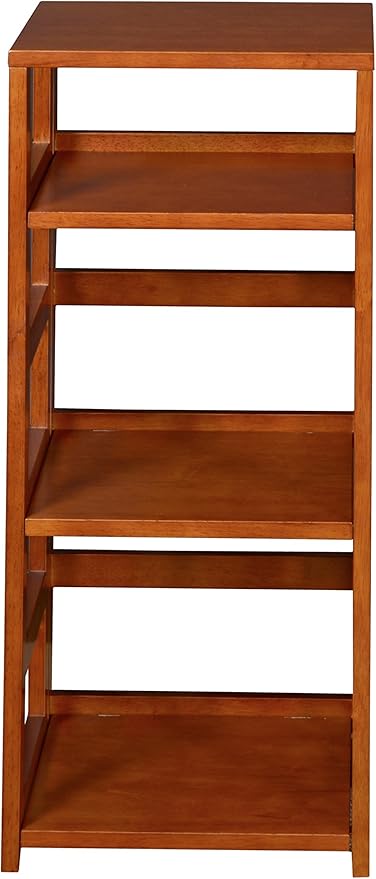 Niche Flip Flop Square Folding Bookcase, 34-inch, Cherry
