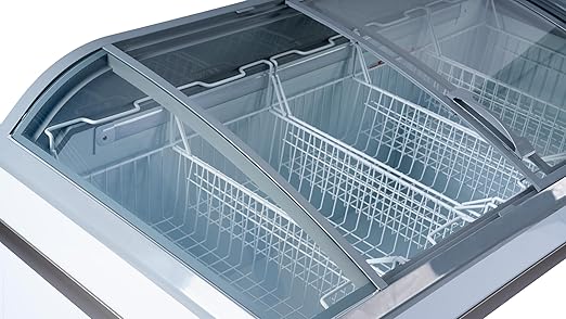 KoolMore 65 Inch Manual Defrost Island Chest Freezer with 16 cu. ft. Capacity in White, ETL Listed (KM-ISCF-65MD)