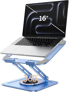 LOXP Adjustable Laptop Stand, Computer Stand with 360 Rotating Base