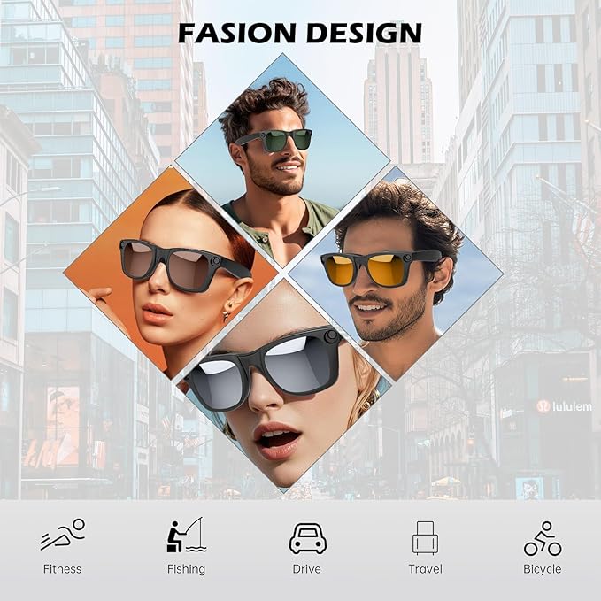 Polarized Clip for Ray-Ban Meta Wayfarer & Gen 2 (RW4006/RW4012, M Size, 50-22), Discoloration Clip for Meta Wayfarer Gen 2 UV Protection, Smart Glasses Color Changing Clip Set (Dark Green)
