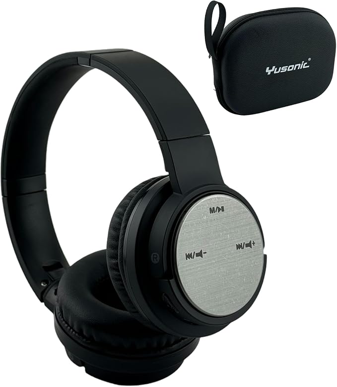 Bluetooth Headphones with Case, Super Bass Wireless Headphone, Stereo Headset Micro SD/TF, Bidirectional Foldable Headphones for Travel Home Office Cellphone PC