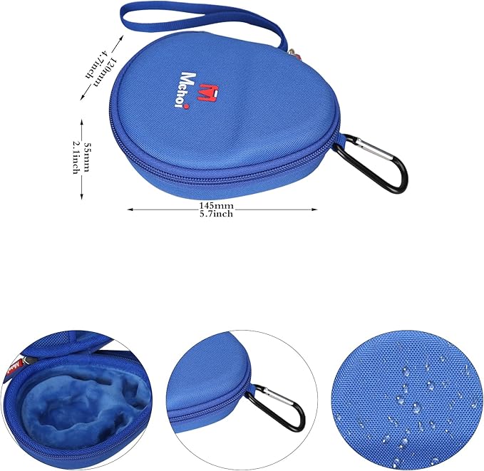 Mchoi Hard Case Suitable for Aftershokz Aeropex/Aftershokz Titanium Mini/Aftershokz Air/Aftershokz Openmove/Openrun Pro, Open-Ear Wireless Bone Conduction Headphones, Blue, Case Only