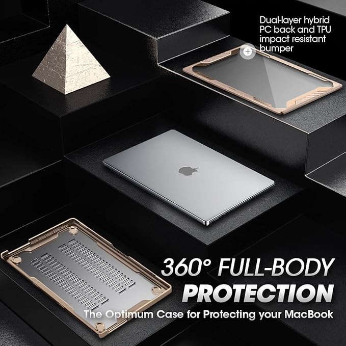 SUPCASE for MacBook Pro 14 Inch Case 2025-2021 (Unicorn Beetle), M5/M4/M3/M2/M1 Pro/Max A3434 A3185 A3401 A3112 A2918 A2992 A2779 A2442 Rugged Hard Shell Protective Cover for MacBook Pro 14", Tan