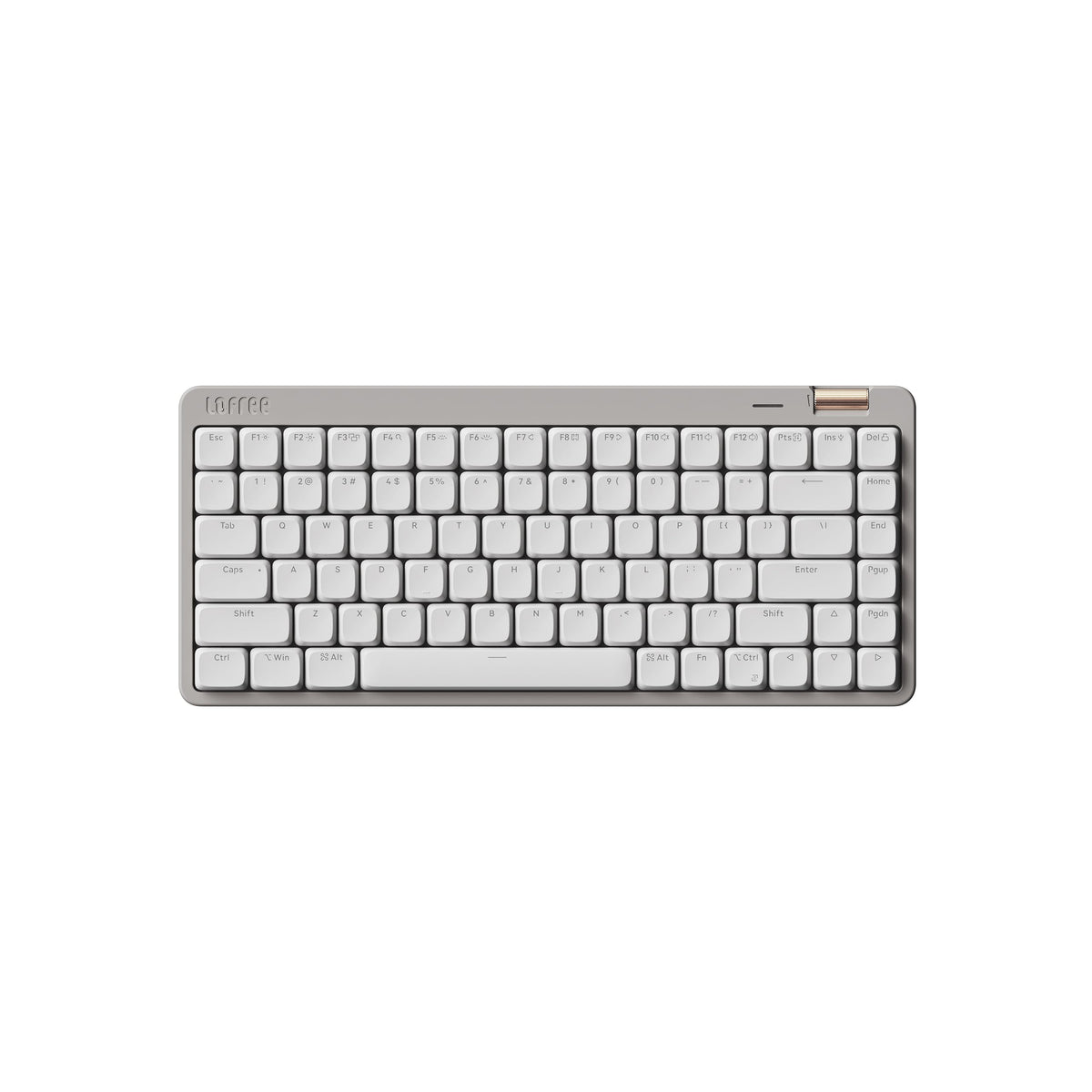 Flow Lite 84 Keys Low Profile Mechanical Keyboard, 75% Swappable Rechargeable Wireless Keyboard with 2.4G Receiver, Bluetooth and Wired Connection for Windows, Mac/ Specter Linear Switches (Marble)