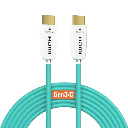RUIPRO 8K Fiber Optic HDMI 2.1 Cable, 48Gbps, 8K60, 4K120, HDR, eARC, 40FT