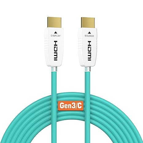 RUIPRO 8K Fiber Optic HDMI 2.1 Cable, 48Gbps, 8K60, 4K120, HDR, eARC, 40FT