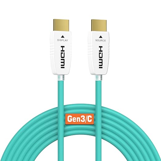 RUIPRO 8K Fiber Optic HDMI 2.1 Cable, 48Gbps, 8K60, 4K120, HDR, eARC, 50FT
