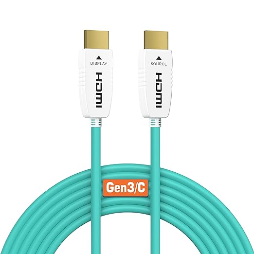 RUIPRO 8K Fiber Optic HDMI 2.1 Cable, 48Gbps, 8K60, 4K120, HDR, eARC, 40FT