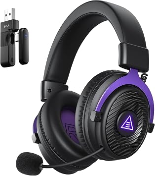 EKSA E900WT Wireless Gaming Headset with Microphone for PC Ps5 Ps4