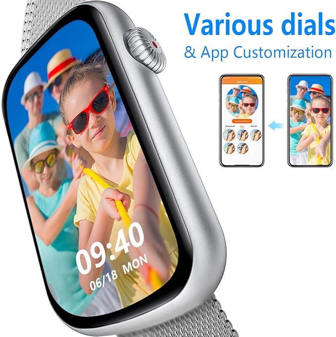 FITVII Slim Fitness Tracker with Blood Oxygen, Blood Pressure, 24/7 Heart Rate and Sleep Tracking, IP68 Waterproof Activity Trackers and Smart Watches with Step Tracker, Pedometer for Women Men