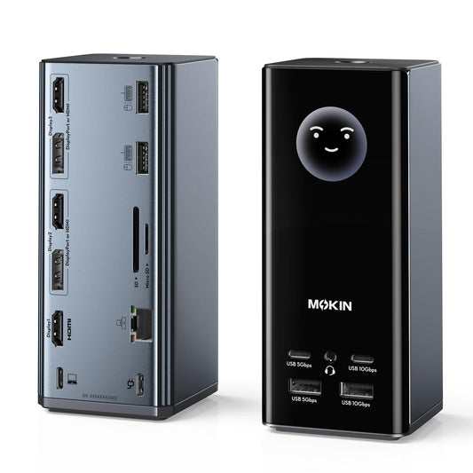 MOKiN USB C Docking Station 3 Monitors Display with | USB Hubs - Image 1