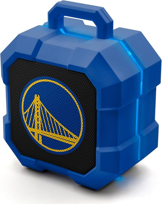 SOAR NBA Shockbox LED Wireless Bluetooth Speaker - Water Resistant IPX4, 5.0 Bluetooth with Over 5 Hours of Play Time - Small Portable Speaker - Officially Licensed NBA, Perfect Home & Outdoor Speaker