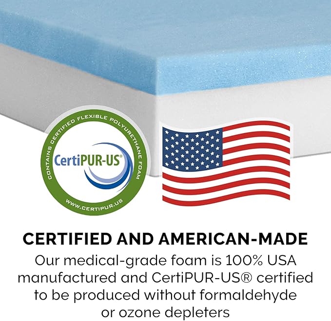 FurHaven Water-Resistant Orthopedic Dog Bed for Medium Dogs, Oxford Polycanvas Mattress with Orthopedic Solid Slab Foam for Joint Support, Removable Washable Cover, Medium, Deep Lagoon