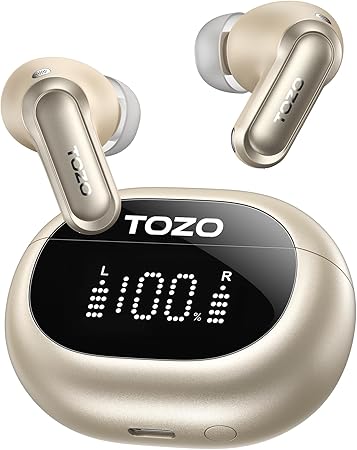 TOZO NC20 Active Noise Cancelling Wireless Earbuds LDAC Hi-Res Bluetooth