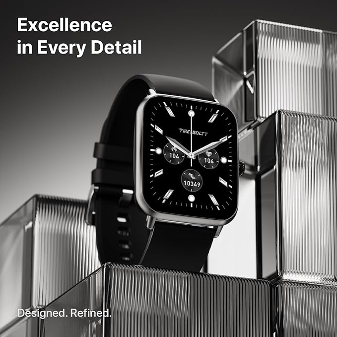 Fire-Boltt Ninja Call Pro Plus 46.48mm (1.83 inch) Smart Watch with Bluetooth Calling, AI Voice Assistance, 120 Sports Modes IP67 Rating, 240 * 280 Pixel High Resolution (Black)