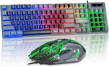 CHONCHOW Gaming Keyboard and Mouse Combo,1912 Black & Grey - Image 1