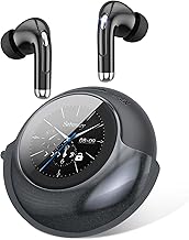 TRAUSI Wireless Earbuds with Smart Touch Screen & 180° Rotating Case – Bluetooth 5.4 Headphones, Noise Cancelling Ear Buds, Stress Relief Design Earphones - Image 1