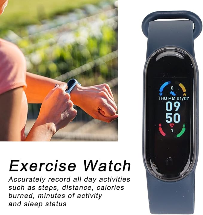 PUSOKEI Fitness Tracker with Heart Rate Monitor,Smart Watch Activity Tracker Pedometer Sports Bracelet with Sleep Monitor Step Calorie Counter Wristband