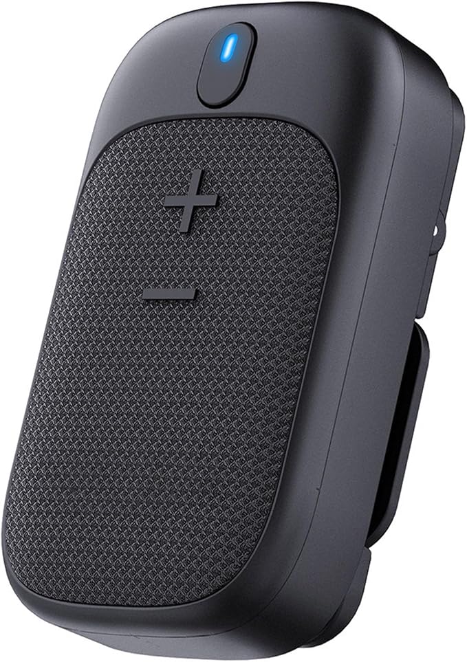 Wearable Bluetooth Speaker-miniWaterproof Speaker Cip Type - Buit-in Microphone forHands-Free Music and Call Functions (Black)
