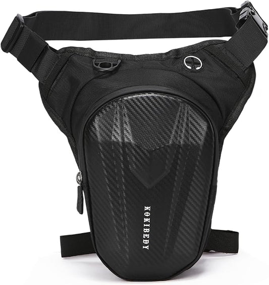 Motorcycle Leg Bag, Thigh Bag For Riding, Drop Leg Pouch For Men & Women–With Removable Straps, Waterproof Fanny Pack, Phone Purse–Travel Hiking Cycling Outdoor Upgraded & Lengthened Leg Strap 8866-1
