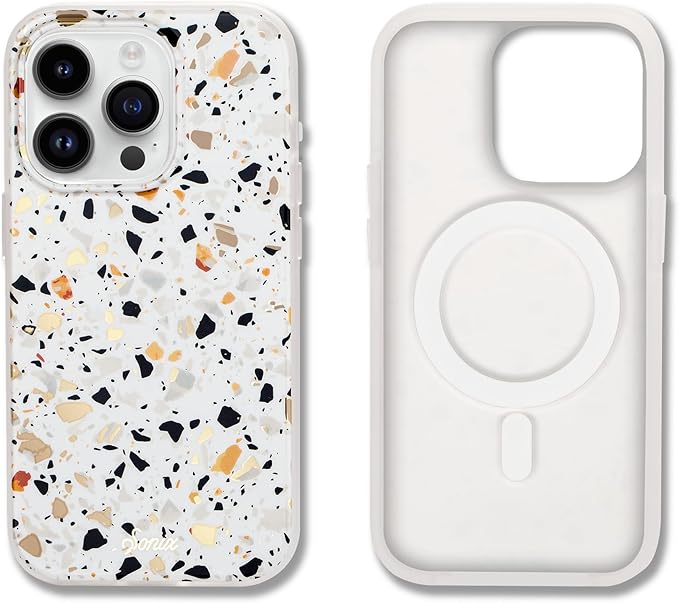 Sonix Case for iPhone 15 Pro Max | Compatible with MagSafe | 10ft Drop Tested | Marble Terrazzo Confetti
