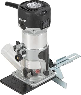 Trend T1 Trim Router with Extended Trim Base, 1/4 Inch Collet, 5.5A, 120V, Compact Trimming Power Tool, U*T1ETS - Image 1