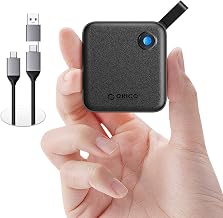 ORICO 256GB Portable SSD with 2 in 1 USB C/A Cable, Up to 460MB/s,Black - Image 1