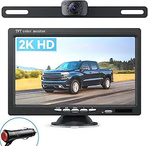 eRapta Backup Camera for Truck 7''HD 2K Front/Rear View Monitor kit