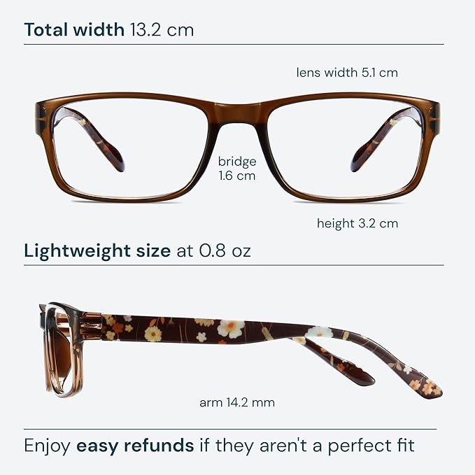 Gaoye 2.0 Professional Reading Glasses for All Day - Computer Readers with Blue Light Protection - Value Pack