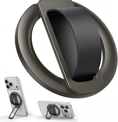 Magnetic Phone Grip - Kickstand Combo for MagSafe Soft Silicone Finger Loop