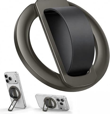 Magnetic Phone Grip - Kickstand Combo for MagSafe Soft Silicone Finger Loop