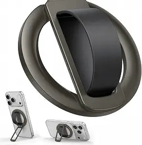 Magnetic Phone Grip - Kickstand Combo for MagSafe Soft Silicone Finger Loop