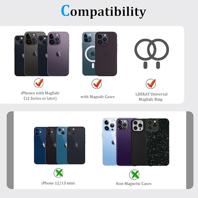for MagSafe Wallet, Magnetic Phone Wallet with Adjustable Stand & Money Clip, Detachable Magnetic Wallet for iPhone 16/15/14/13/12 Pro Max Plus, 10+ Cards Holder