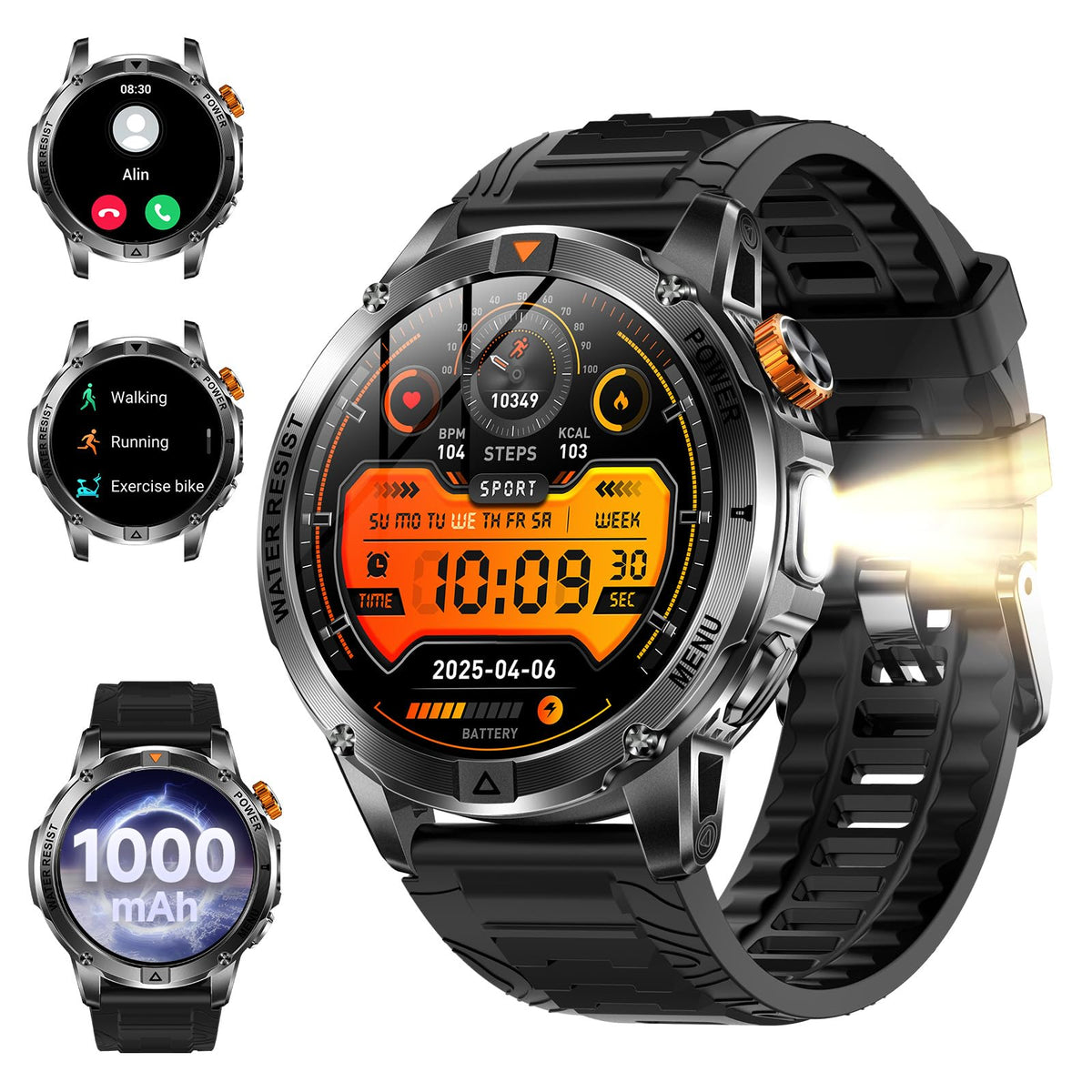 KPEP Smart Watch for Men (Answer/Make Call) - 1.53" | Smartwatches - Image 1