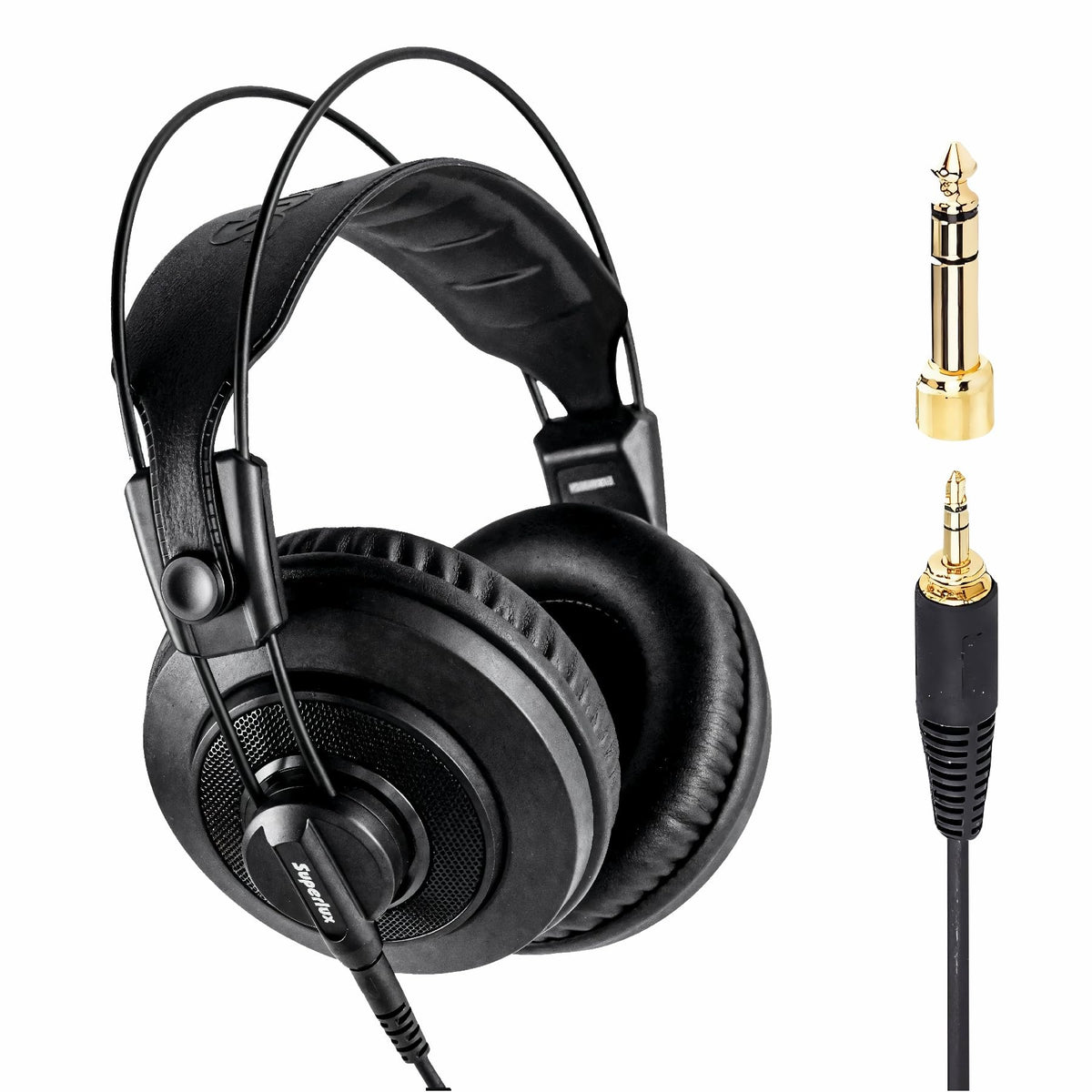Superlux HD668B MKII Semi-Open Studio Headphones, 50mm Drivers, 56Ω, Wired