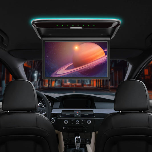 XTRONS 14 Inch Flip-Down Car Overhead Player with HDMI, Built-in Speaker