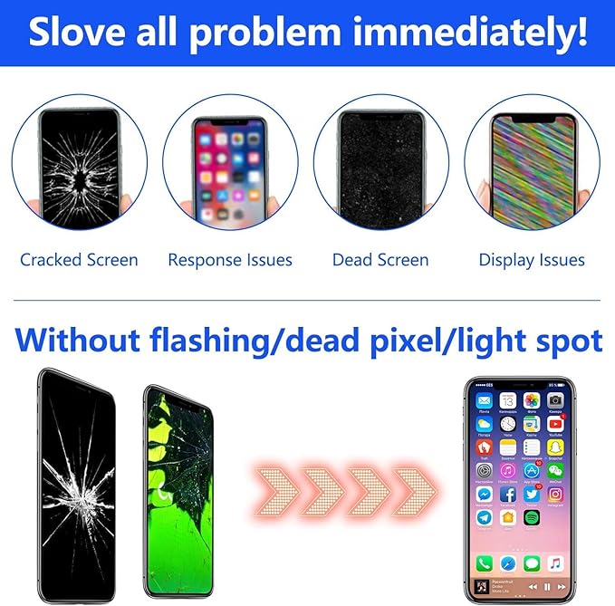 for iPhone 14 Plus Screen Replacement 6.7 Inch, 3D Touch LCD Display for A2886, A2632, A2885, A2888, A2887, with Repair Tools Kit+Waterproof Frame Sticker+Tempered Glass