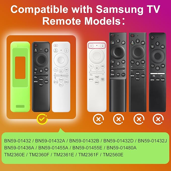Cover-for-Samsung-Smart-TV-Remote-Control-Case [Pack of 2]