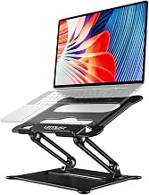 Urmust Adjustable Laptop Stand for Desk, 10-15.6“ Laptop Riser, Black