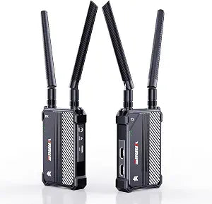 Wireless HDMI Transmitter and Receiver,1150ft Los Range,4K UHD Wireless Video Transmission System with 0.1S Latency, for Streaming from DSLR/PC/Laptop to TV/Monitor (WL095P TX+RX)