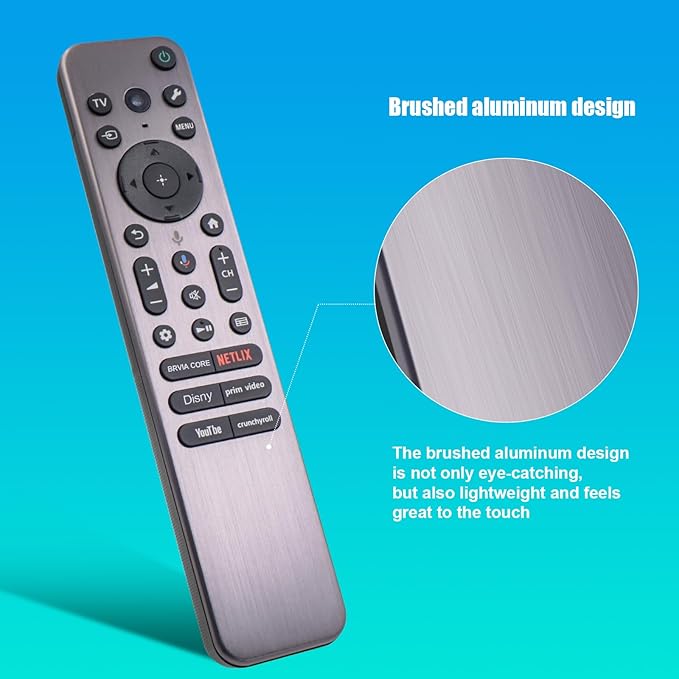 RMF-TX910U Voice Remote Replacement for Most Sony 2023 2024 Bravia TVs, Includes Voice, Backlight, Beep Locator Function and Metal Case, Compatible with Sony a80l a95l XR-55A95L, XR-65A95L, 77A95L