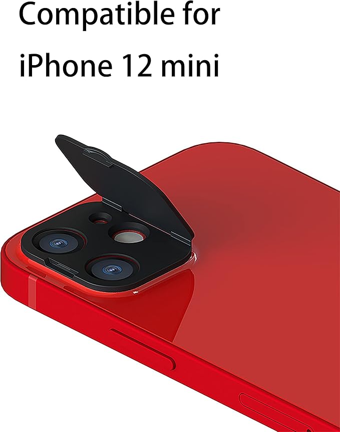 Phone Camera Lens Cover Compatible for iPhone 12 Mini,Camera Lens Protector to Protect Your Privacy and Security, Strong Adhesive,2 Pack