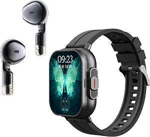 Mingtawn Smart Watch with Earbuds, 2 in 1 Bluetooth Smartwatch for Men Women, 2.01" HD, Answer/Make Call, Sleep Monitor Fitness Tracker, 100+ Sports Modes, Compatible with Android iOS